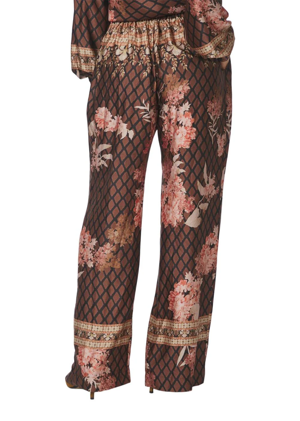 Lunet Botanical Border Pants - Black - Image 4