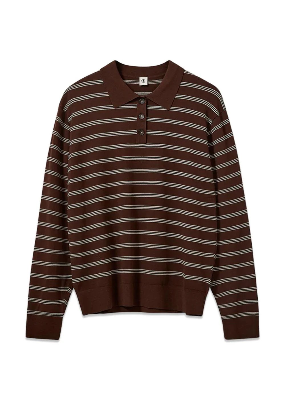 MADISON POLO - Espresso/Ecru Stripe