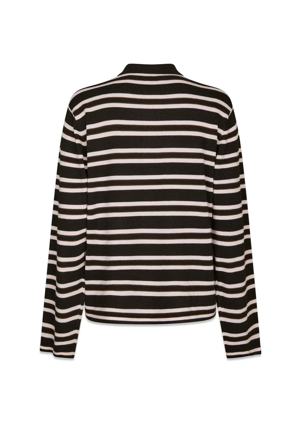 Mala Polo Knit Blouse - Dark Brown - Image 2
