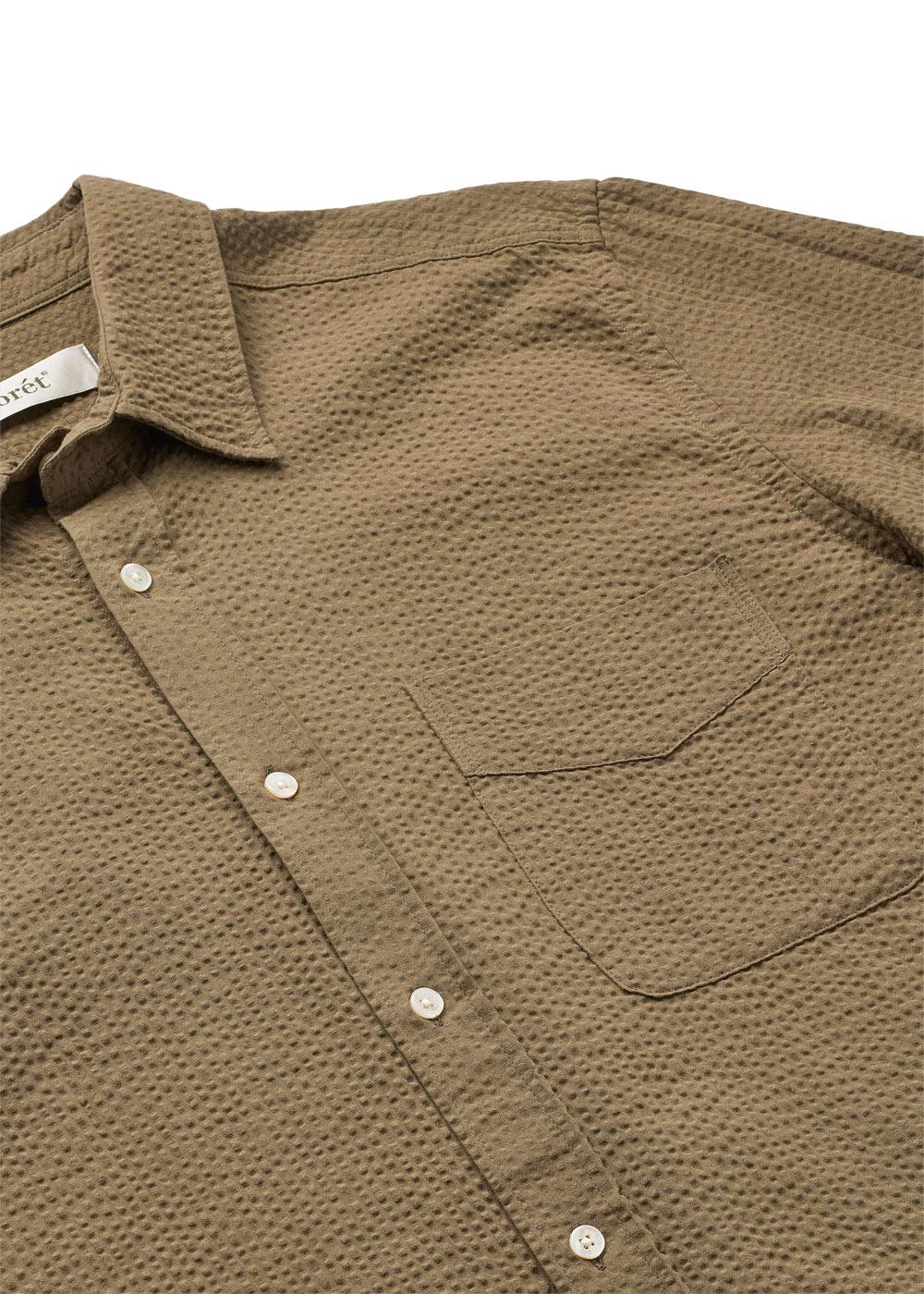 MAPLE REGULAR FIT SEERSUCKER SHIRT - Stone - Image 2