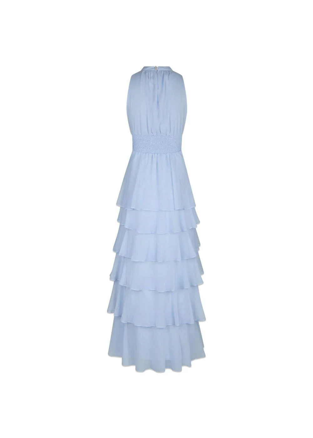 Marli Solid Chiffon Dress - Light Blue - Image 2