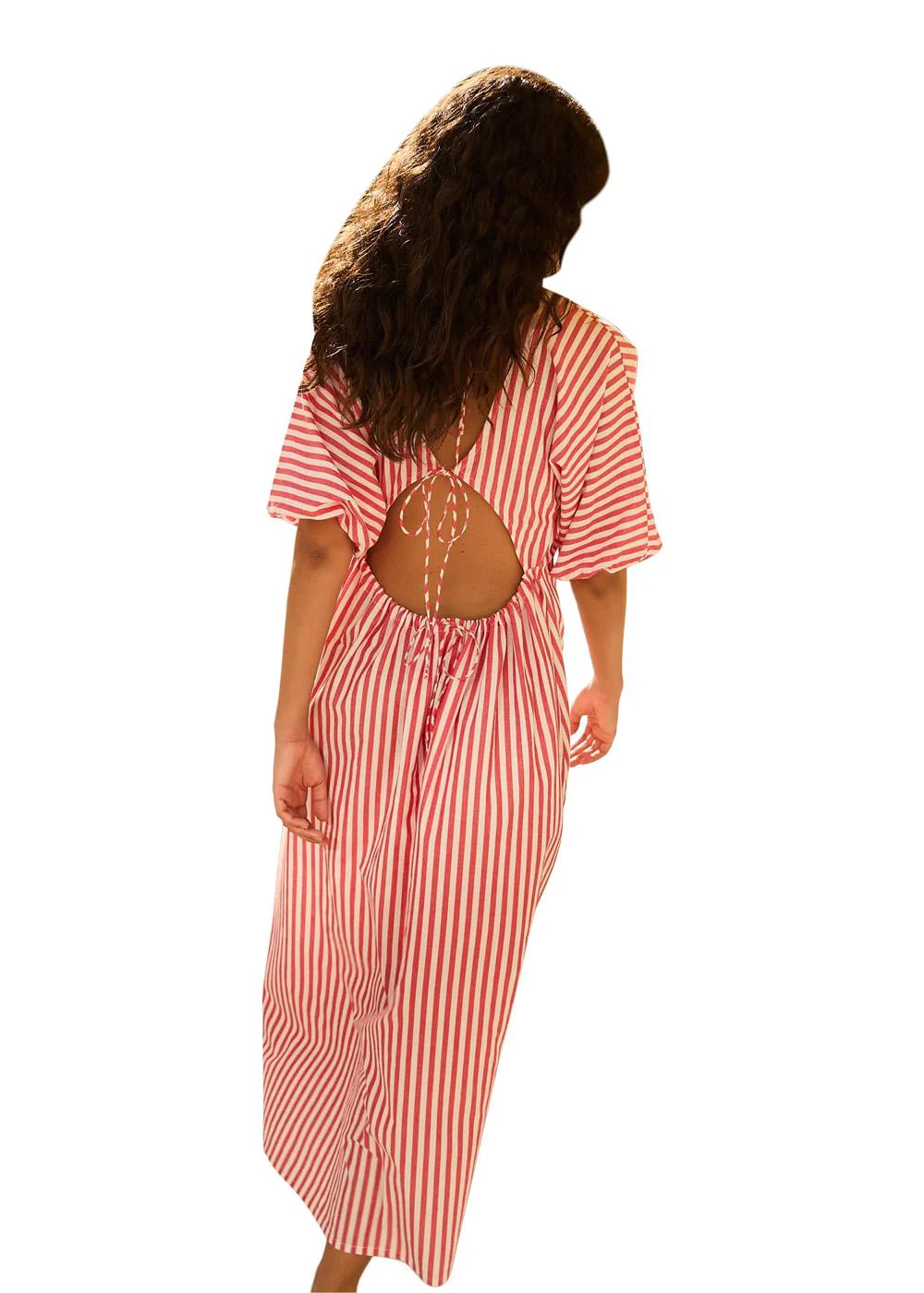 Mendez Dress - Red White - Image 6