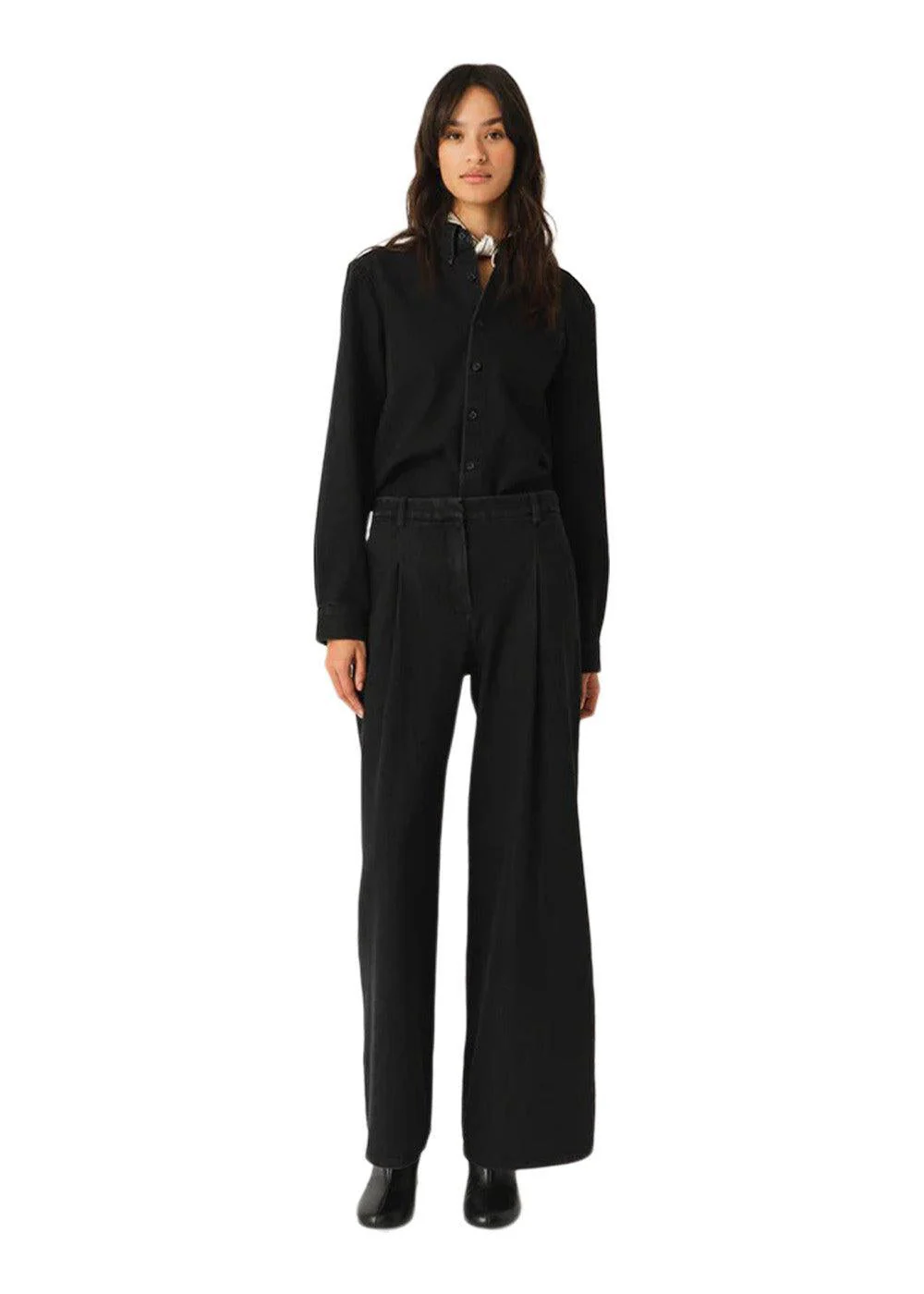 Merci Anagram Pants - Black Denim