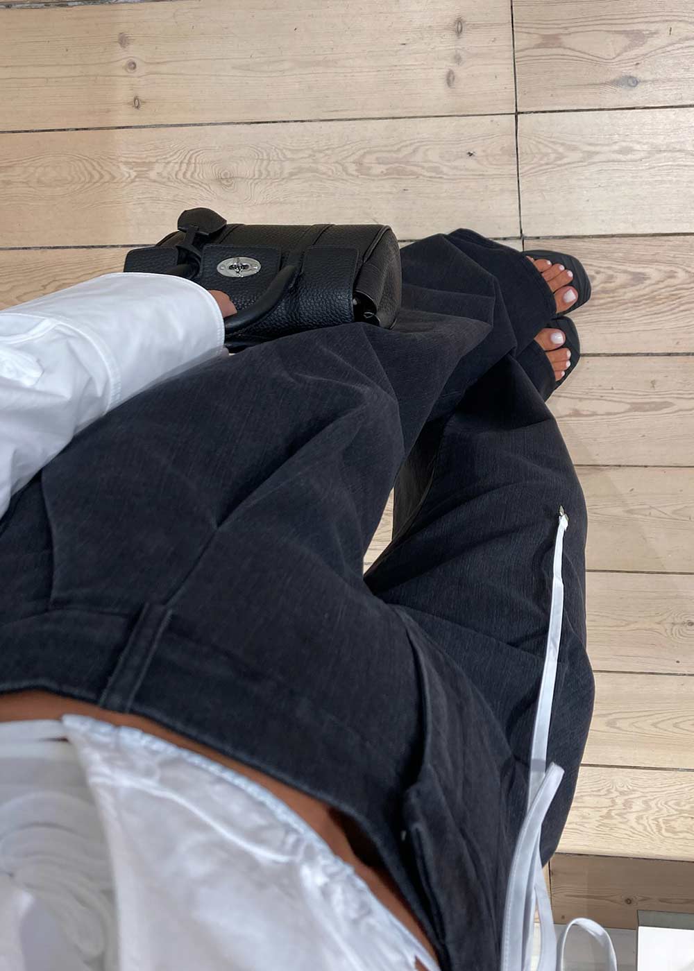 Merci Anagram Pants - Black Denim - Image 4