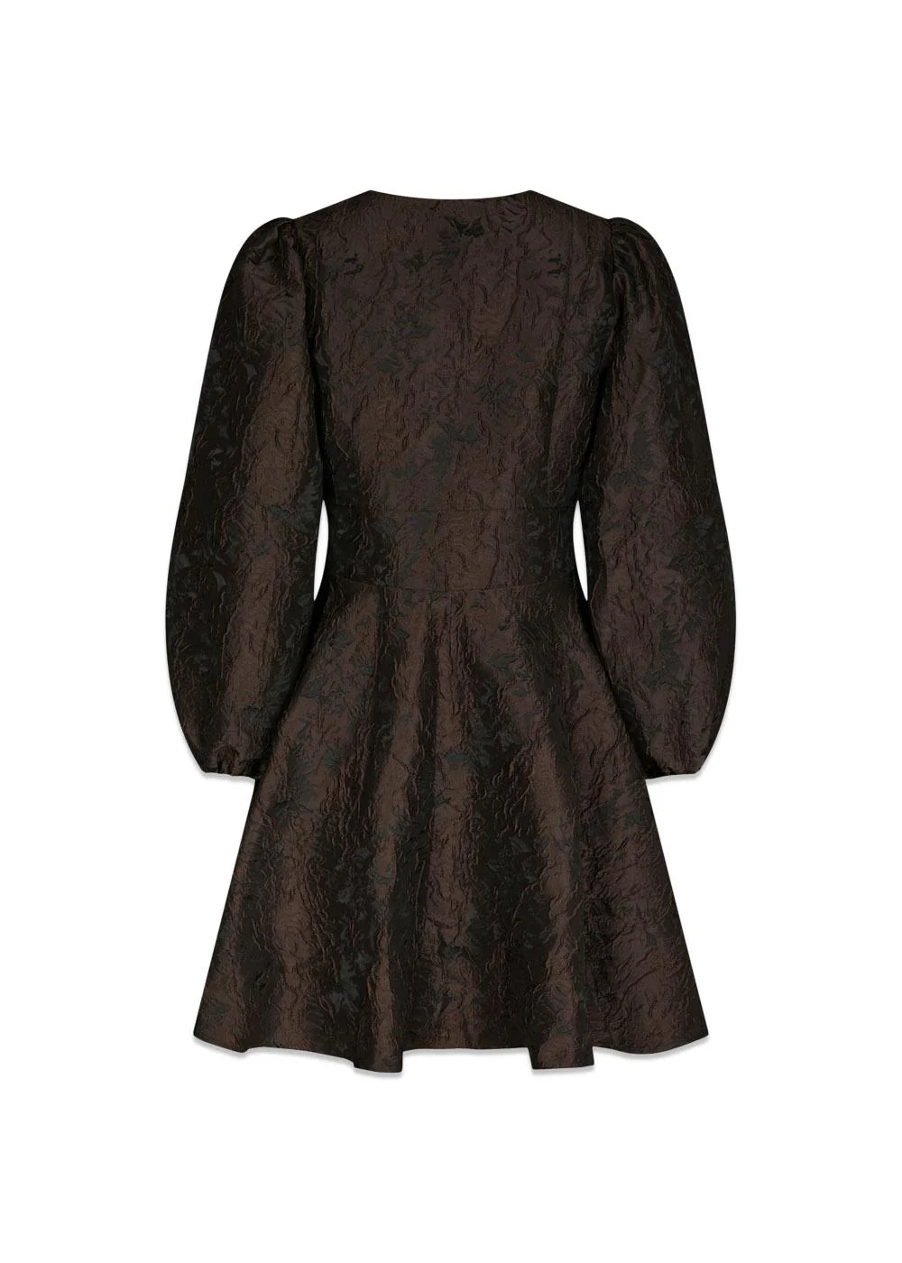 Milly Brocade Dress - Dark Brown - Image 2