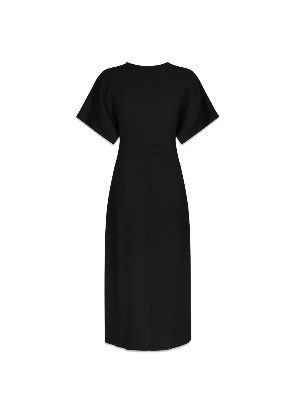 Miloine Drape Dress - Black - Image 2