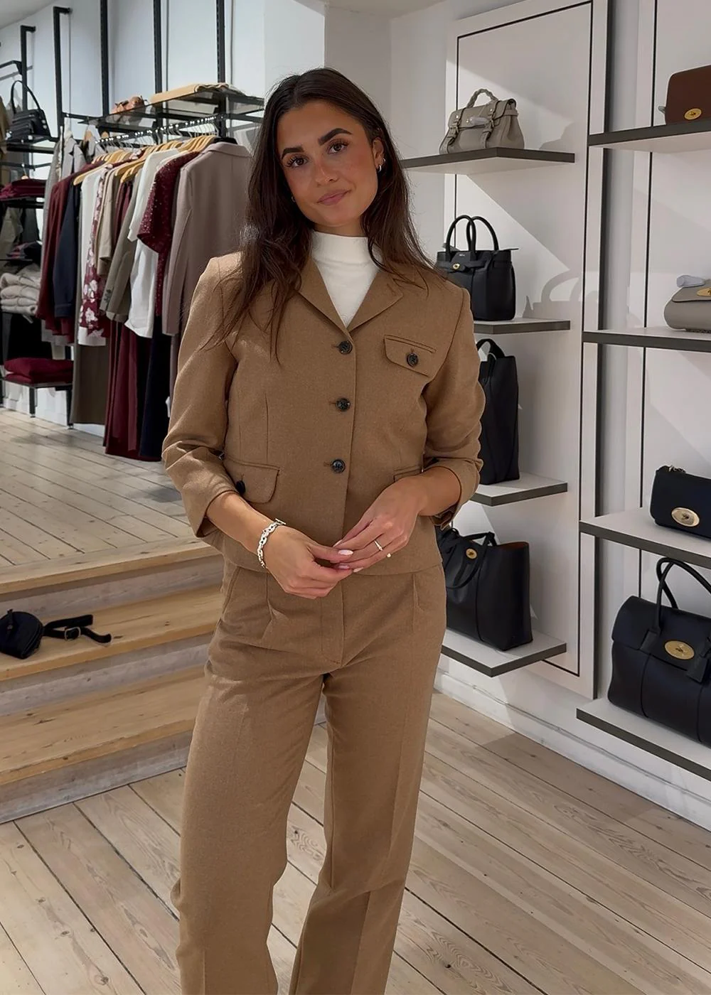 Mitch Fitted Jacket - Camel - Image 6