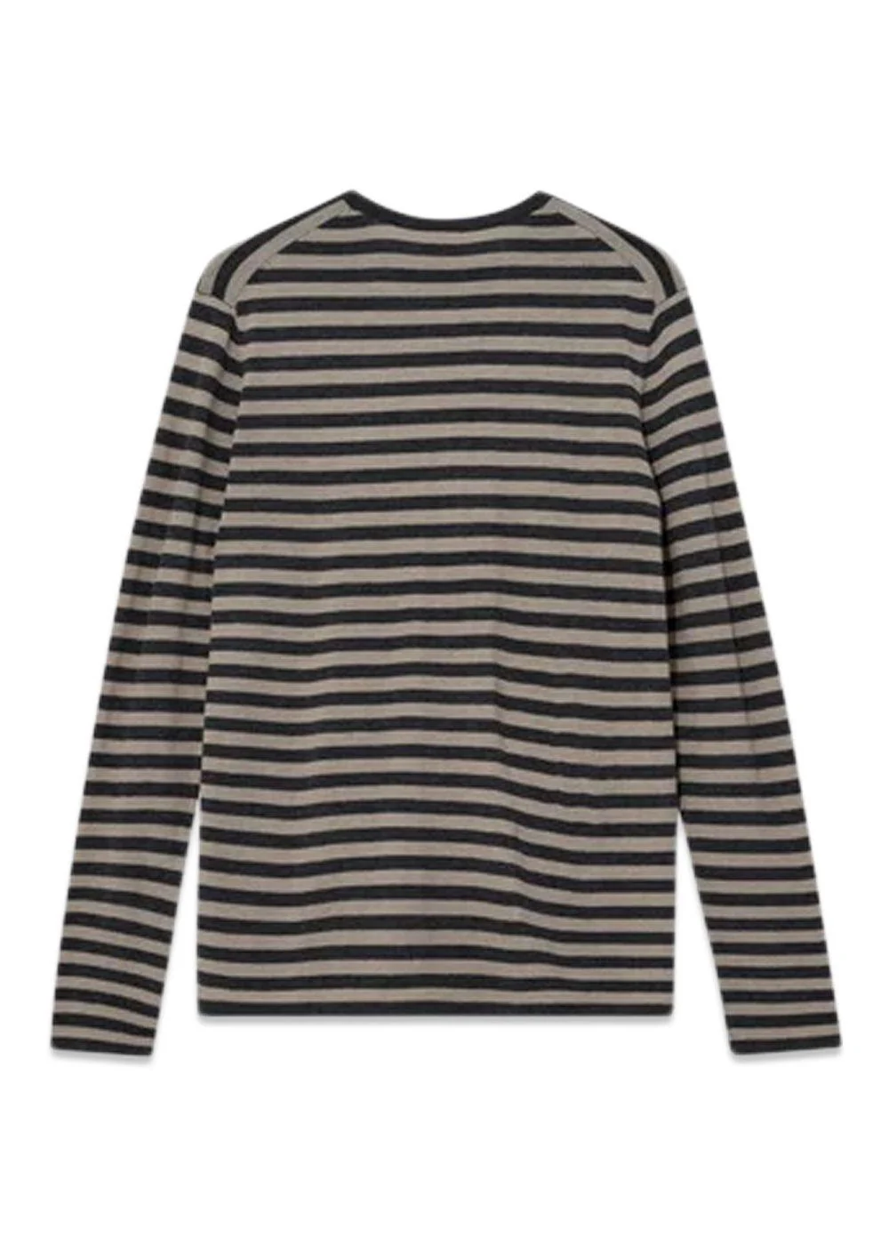 MMGAdam Soft Stripe Knit - Charcoal Melange Stripe - Image 2