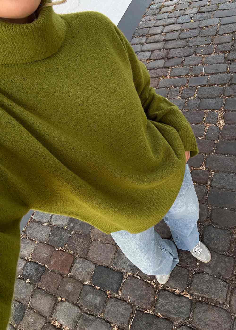 Naline Knit Blouse - Sage Green - Image 4