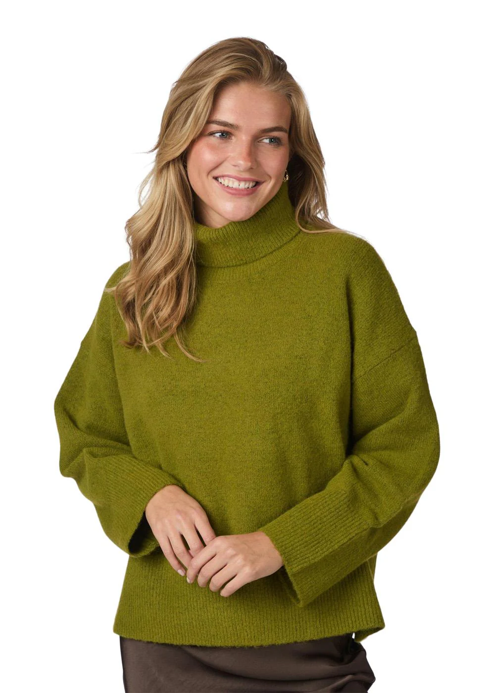 Naline Knit Blouse - Sage Green - Image 5