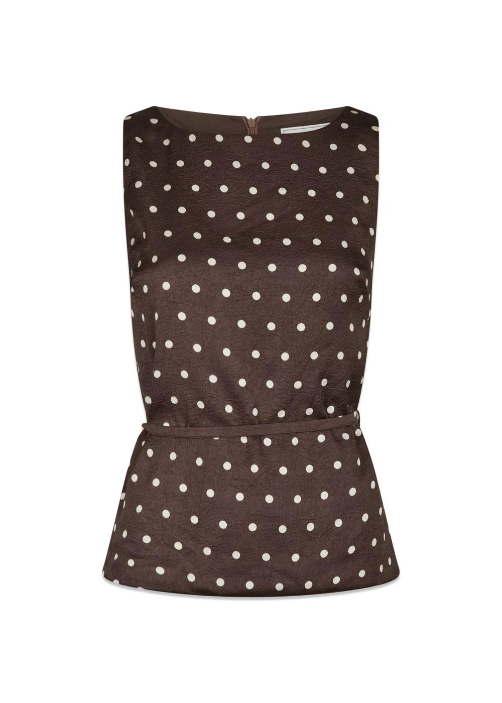 Nassa Big Dot Top - Dark Brown
