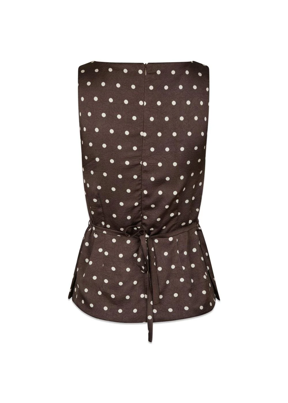 Nassa Big Dot Top - Dark Brown - Image 4