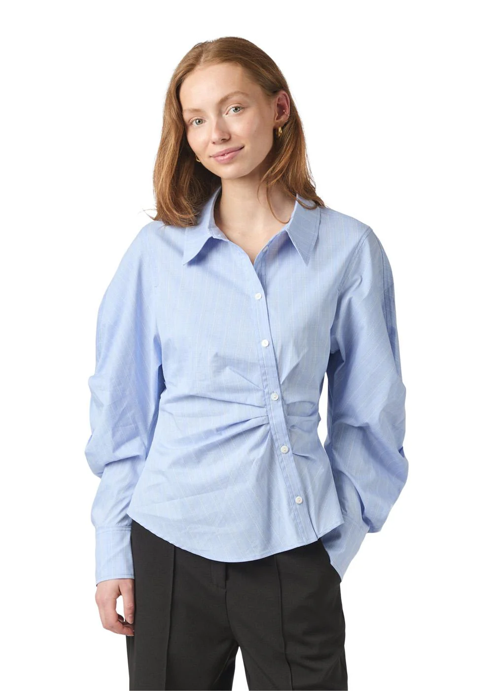 Neoella Flannel Shirt - Light Blue - Image 2