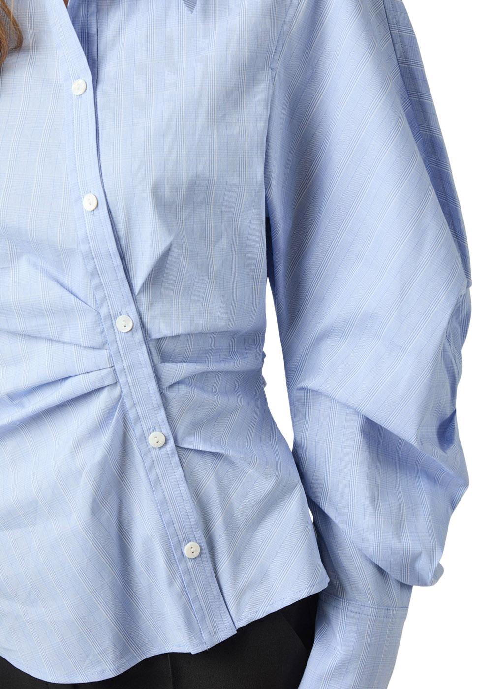 Neoella Flannel Shirt - Light Blue - Image 4