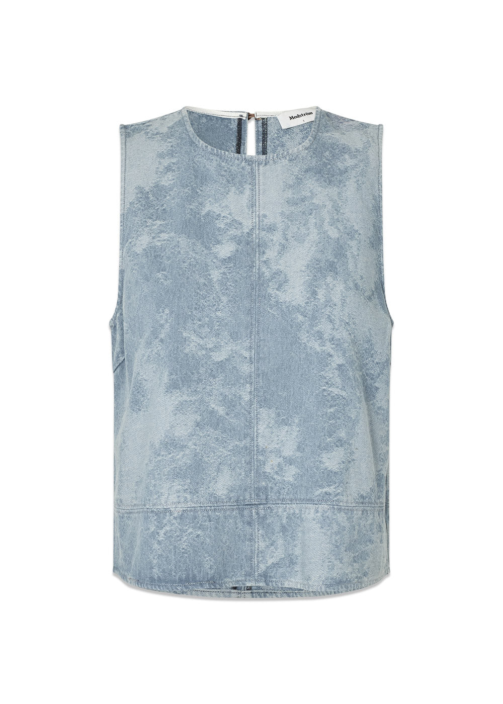 Newlandmd top - Blue Jacquard