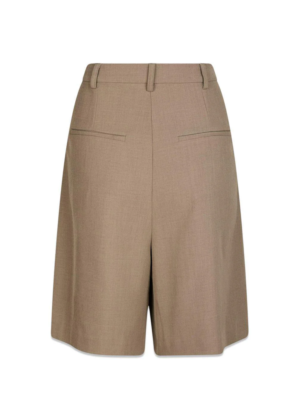 Nika Structure Bermuda Shorts - Dark Taupe - Image 2