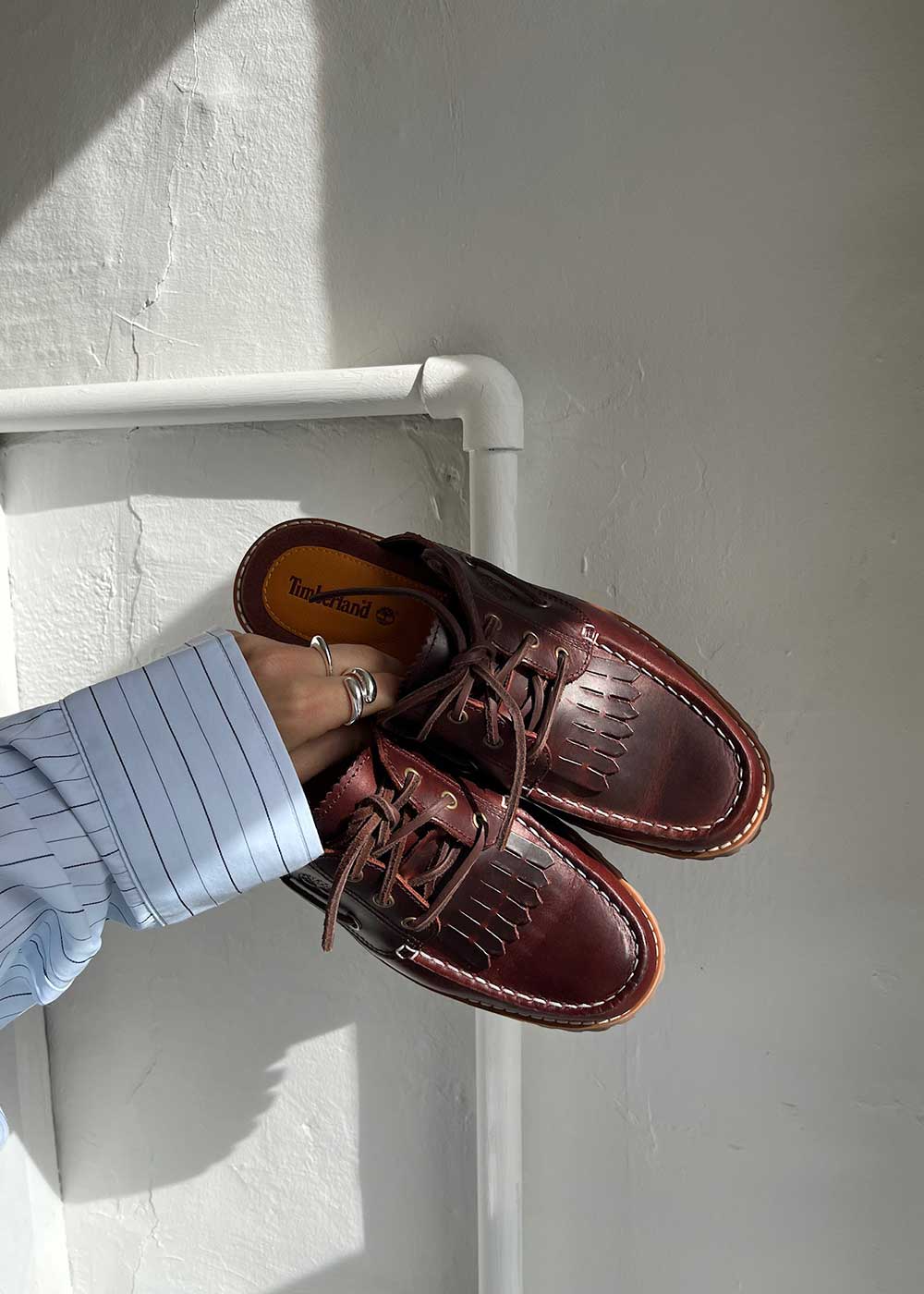 NOREEN MULE SHOE - Burgundy Full Grain - Image 2