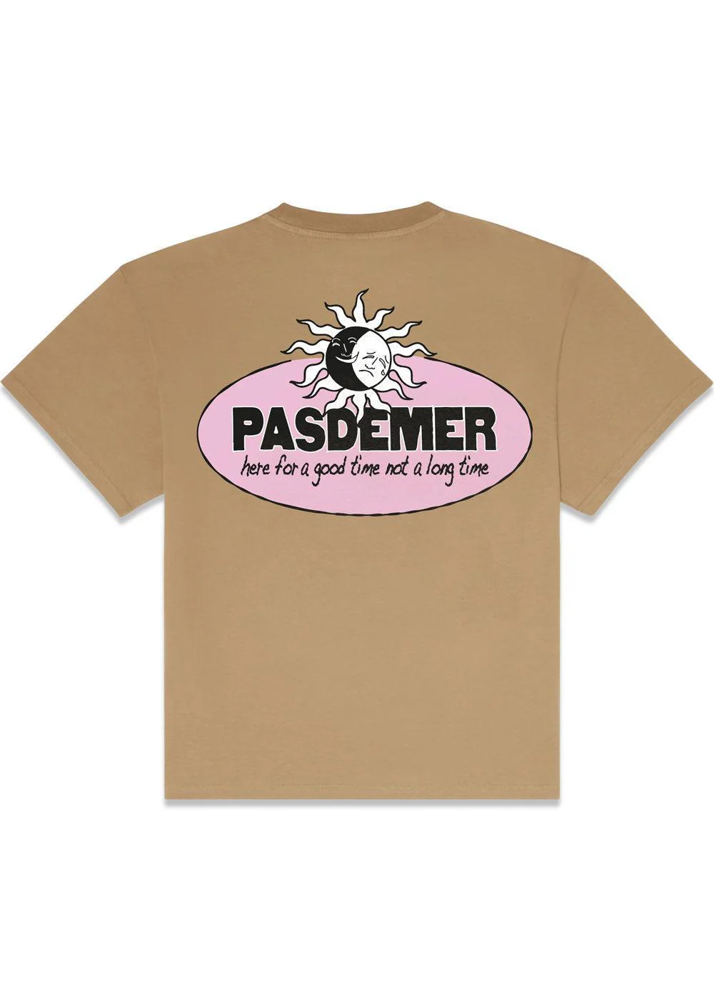 NOT LONG TIME TEE - Light Brown - Image 2