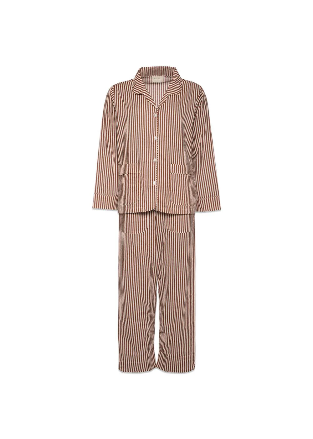 Nuit Pyjamas Set - Brown Stripes