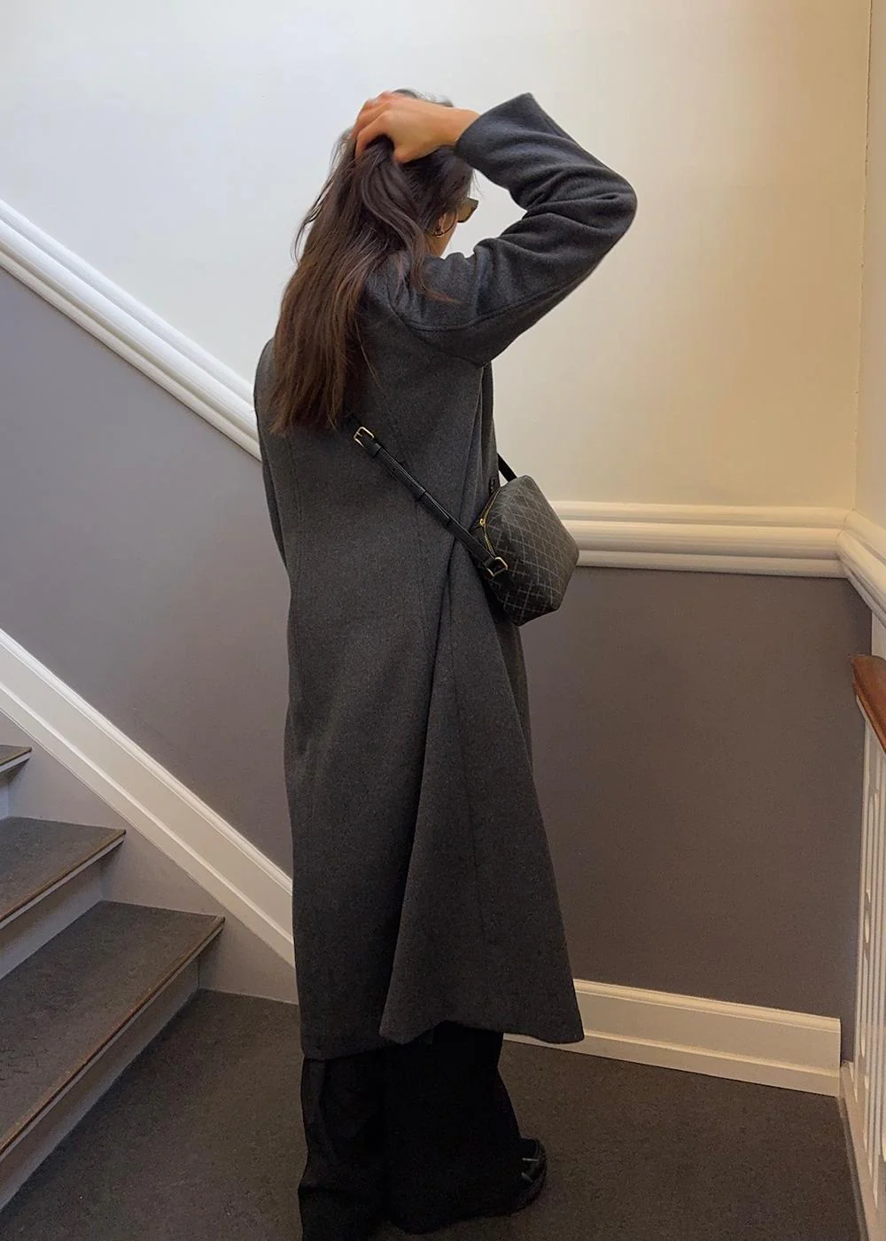 Olinamd coat - Dark Grey Melange - Image 4