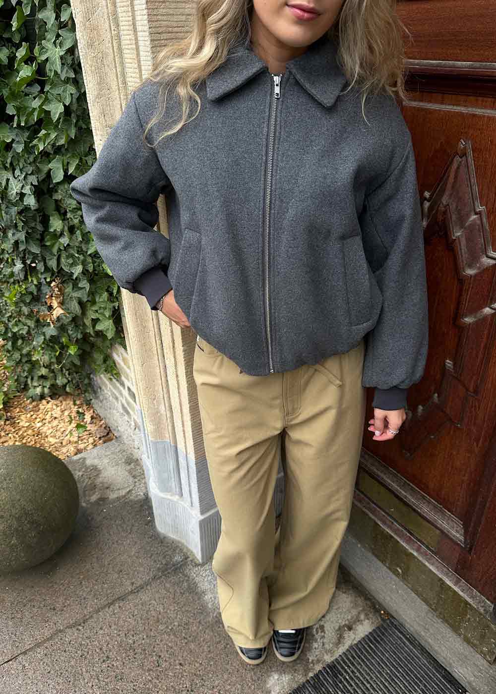 Ommimd jacket - Dark Grey Melange - Image 4