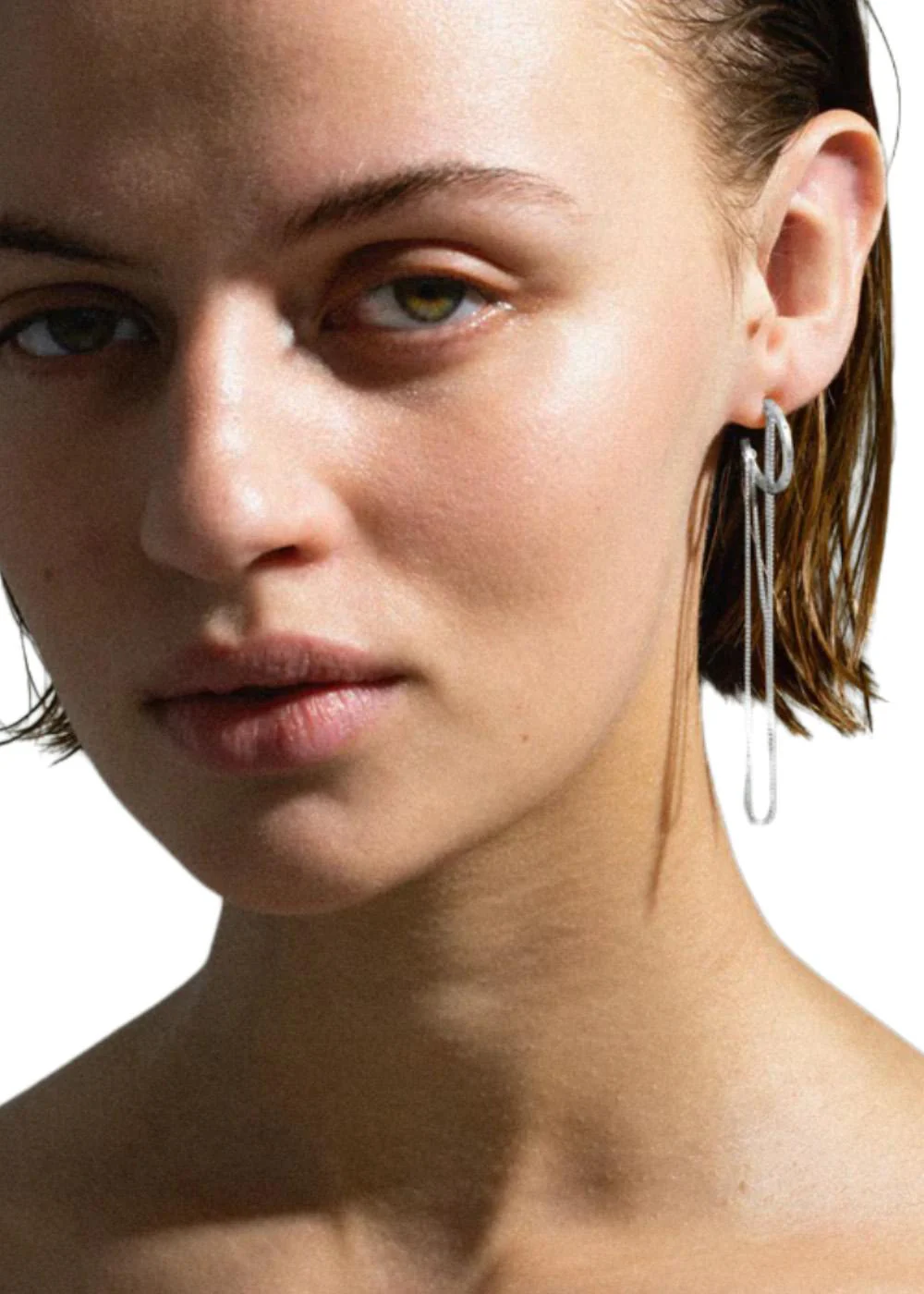 Orbis Chain Hoop - Silver - Image 2