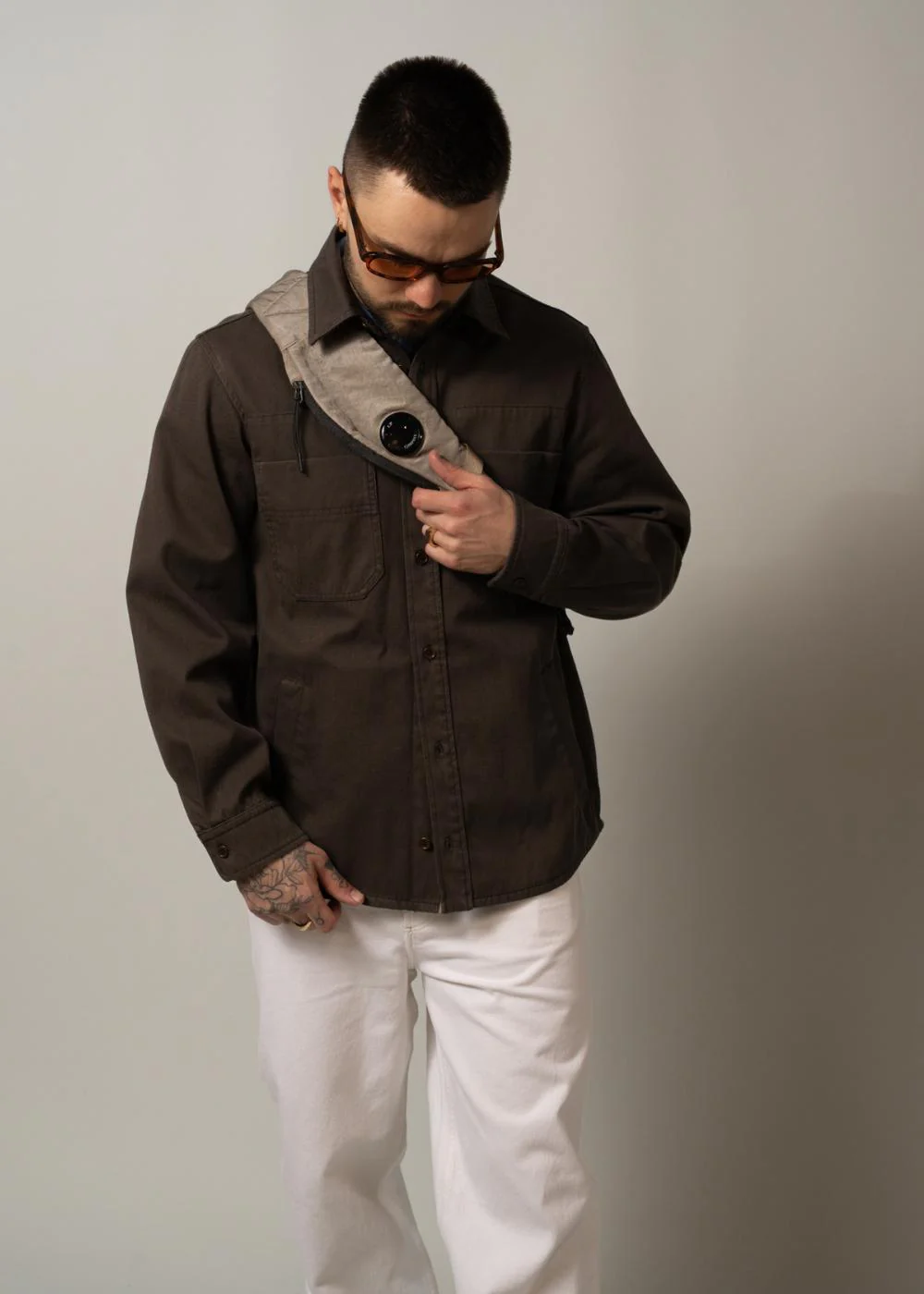 Overshirt Denim Japonais - Marron - Image 2