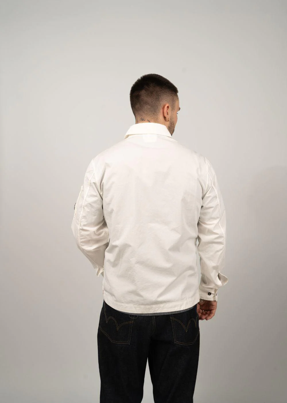 Overshirt - Organic Gabardine - Gauze White - Image 4