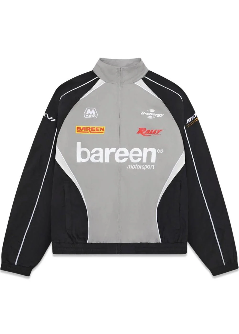 Oversize Track Jacket - Ghost Grey