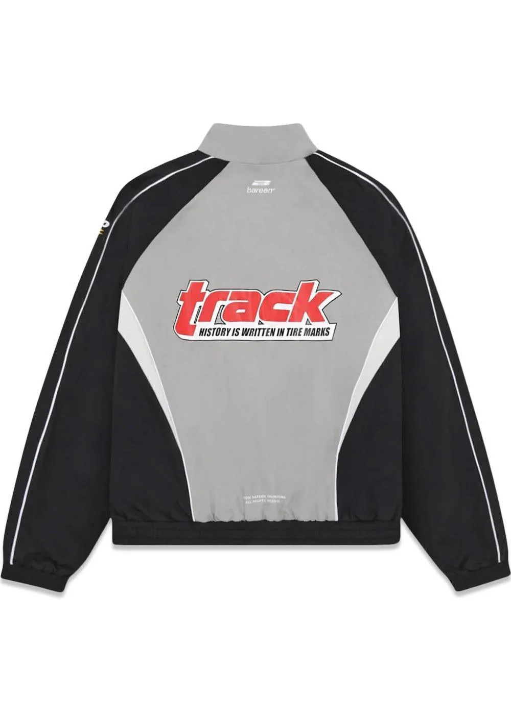Oversize Track Jacket - Ghost Grey - Image 2