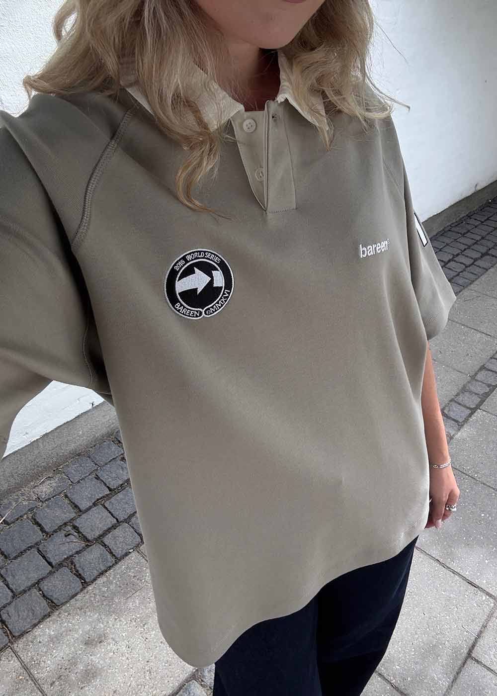 Oversized Polo - Short Sleeve - Laurel Oak - Image 4