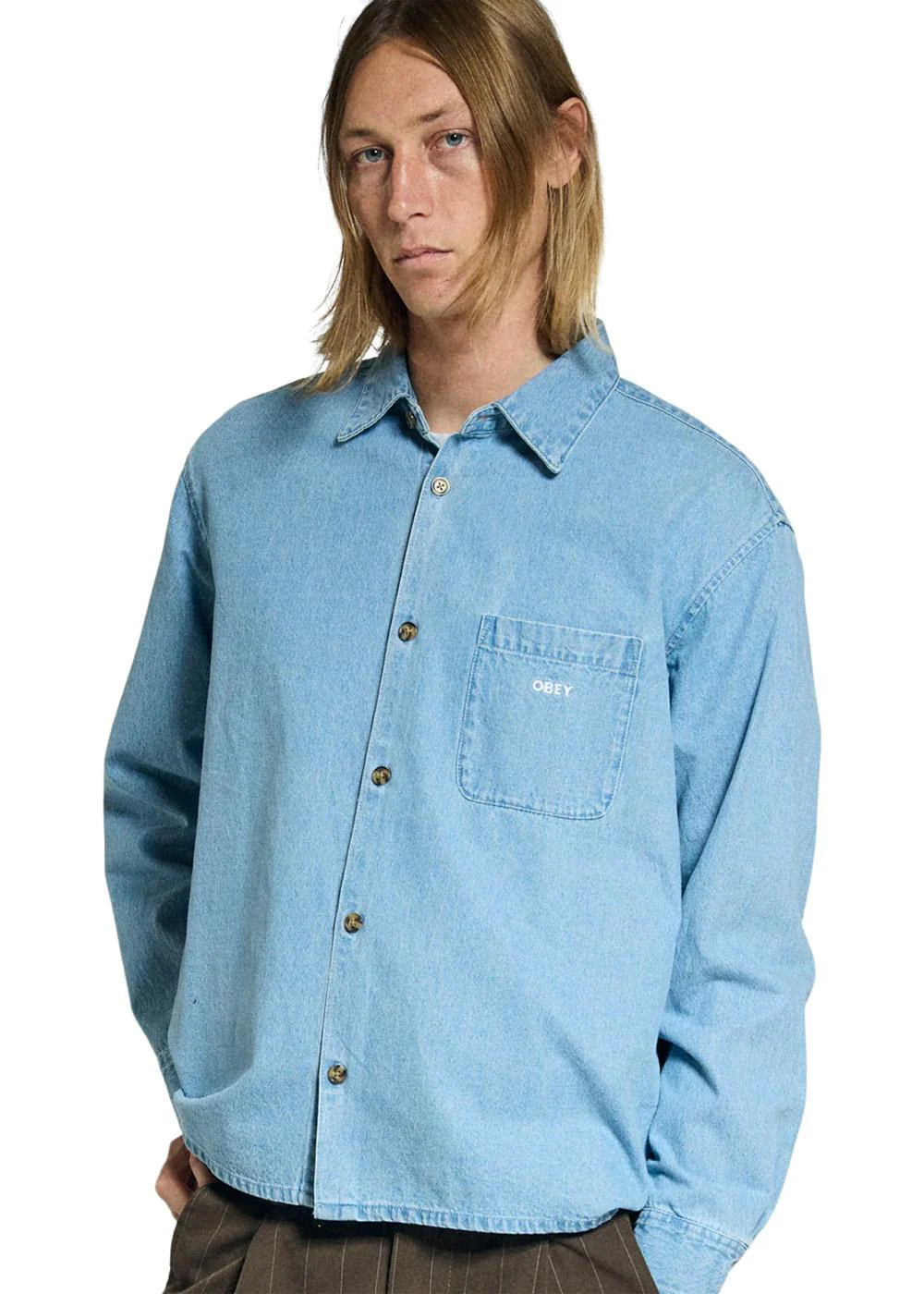 Pablo Denim Woven - Light Indigo - Image 4