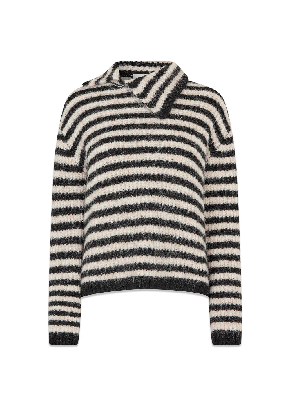 Packermd rollneck - Black Beige Stripe