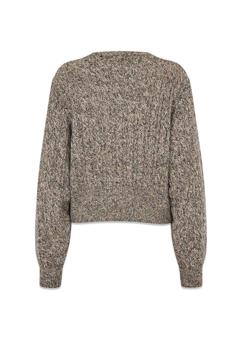 Pammiemd cardigan - Brown Speckle Melange - Image 2