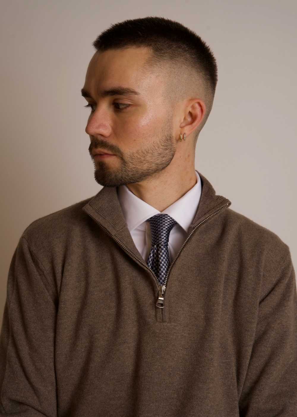 Patton Half Zip - Mud Brown - Image 4