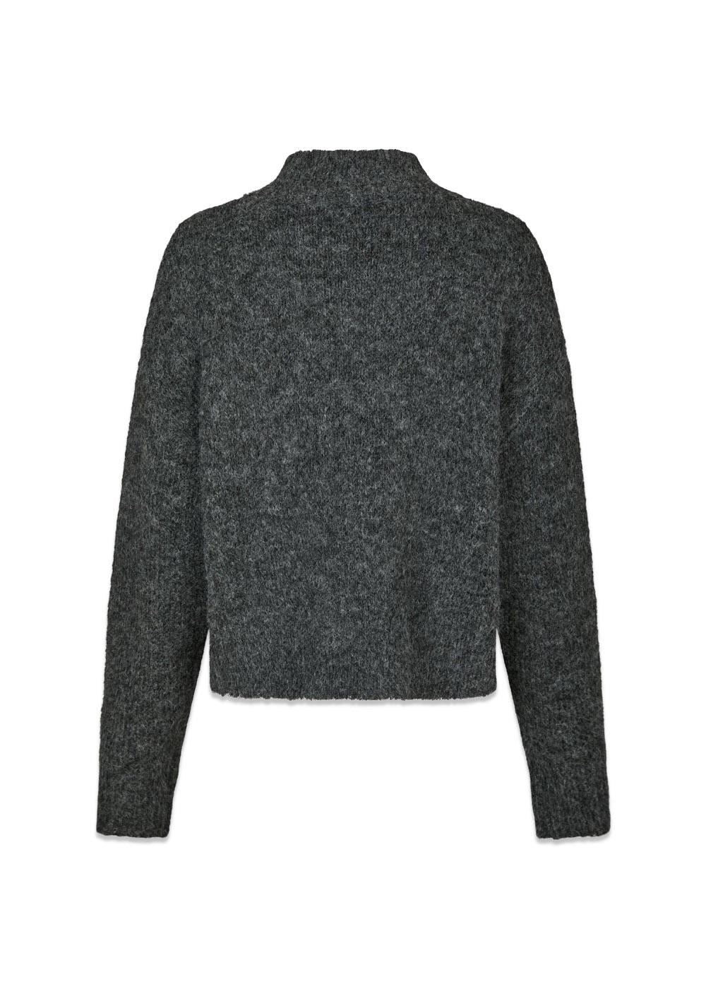 Paulina Fluffy Knit Blouse - Antracit - Image 2