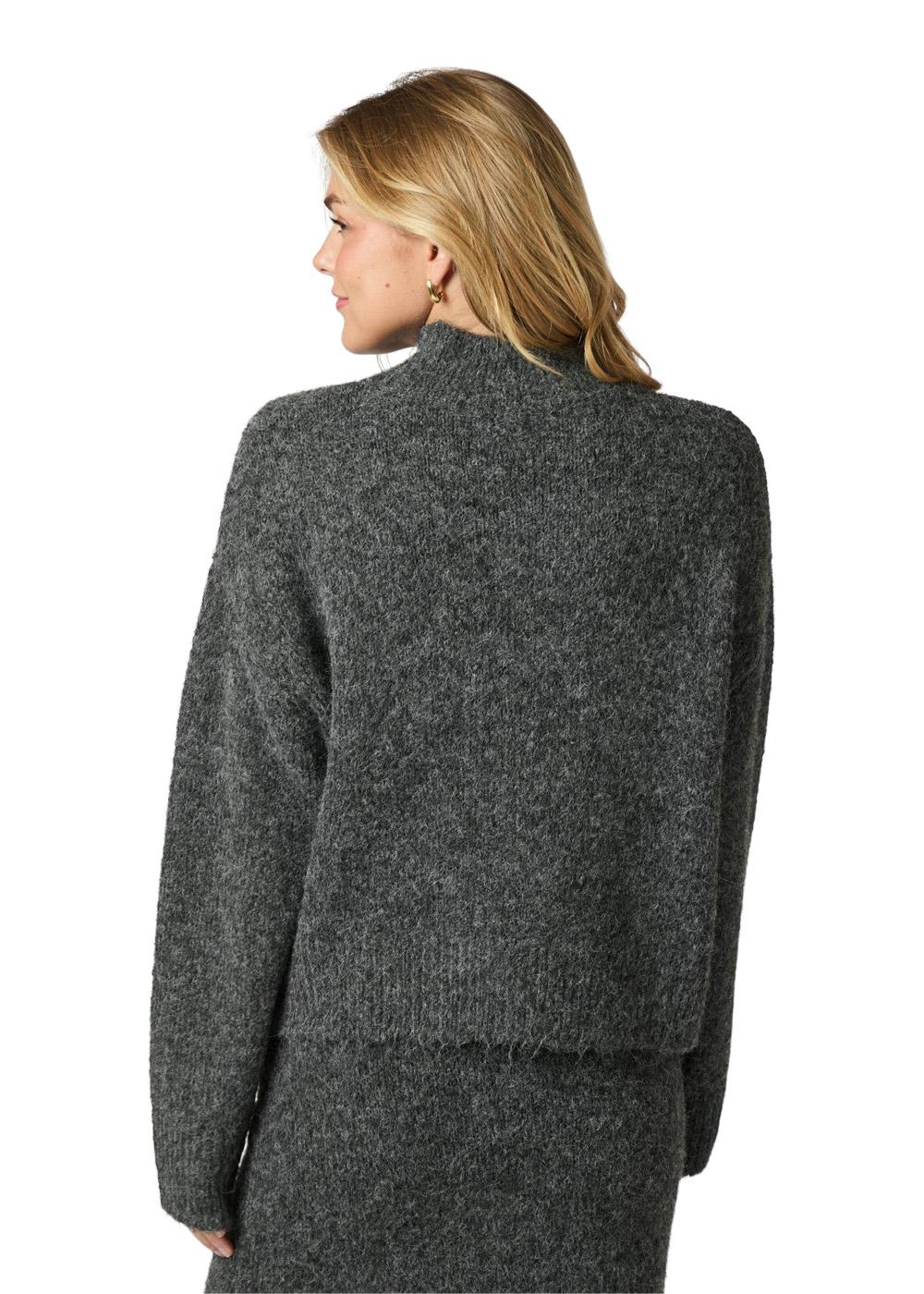 Paulina Fluffy Knit Blouse - Antracit - Image 5