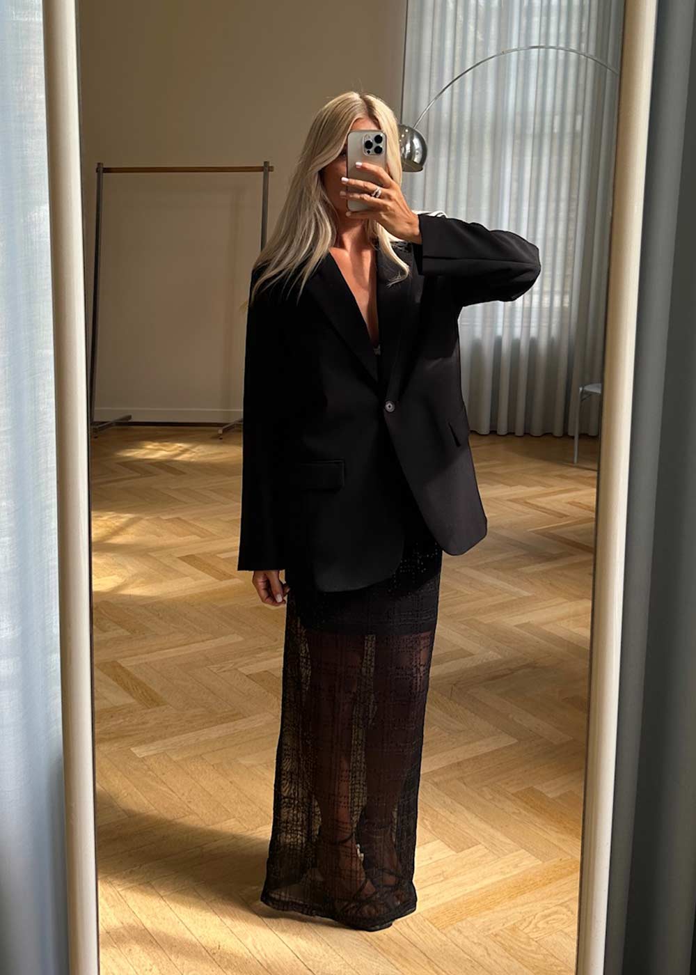 Pearleenmd long skirt - Black - Image 6