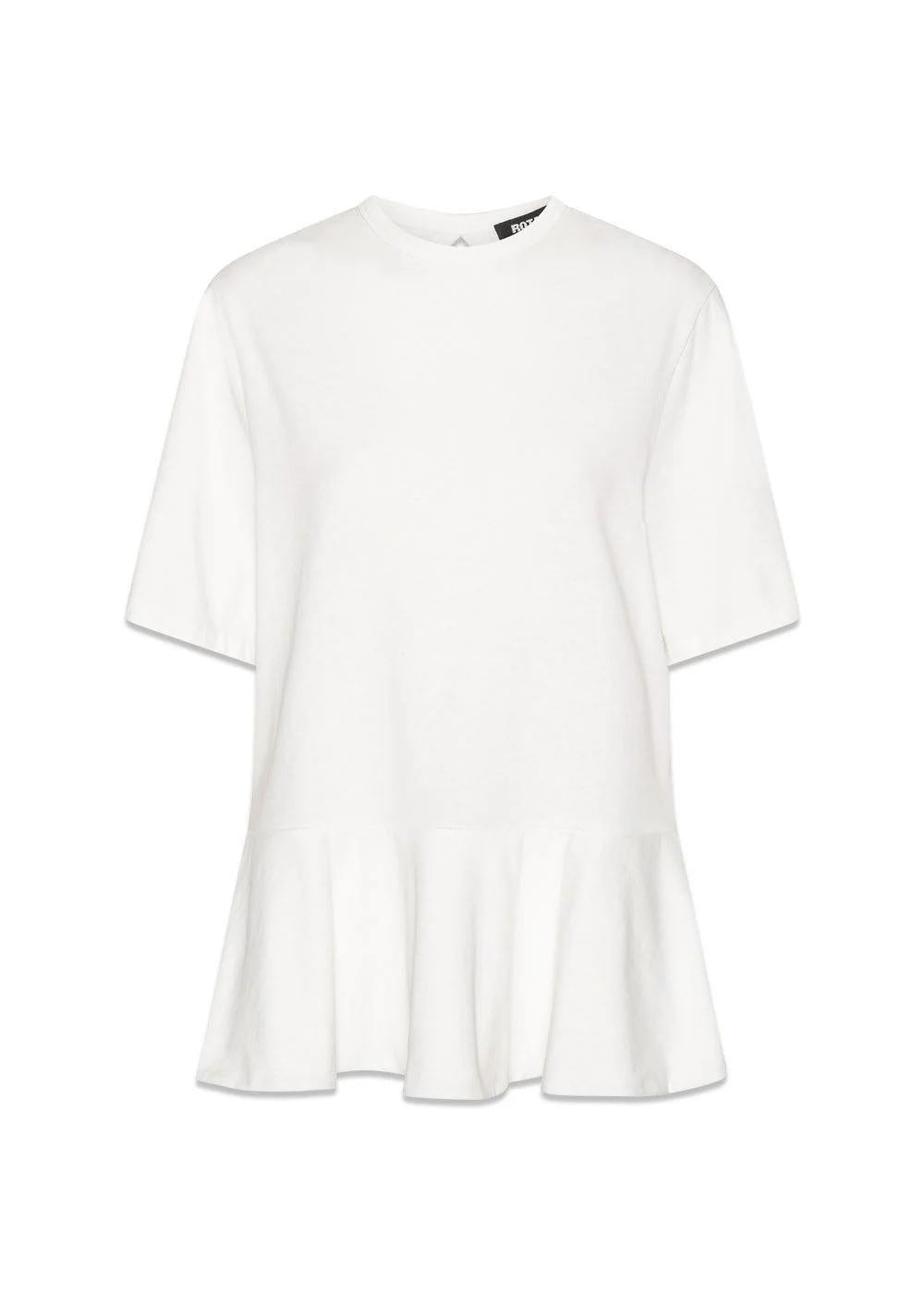 PEPLUM T-SHIRT - Bright White