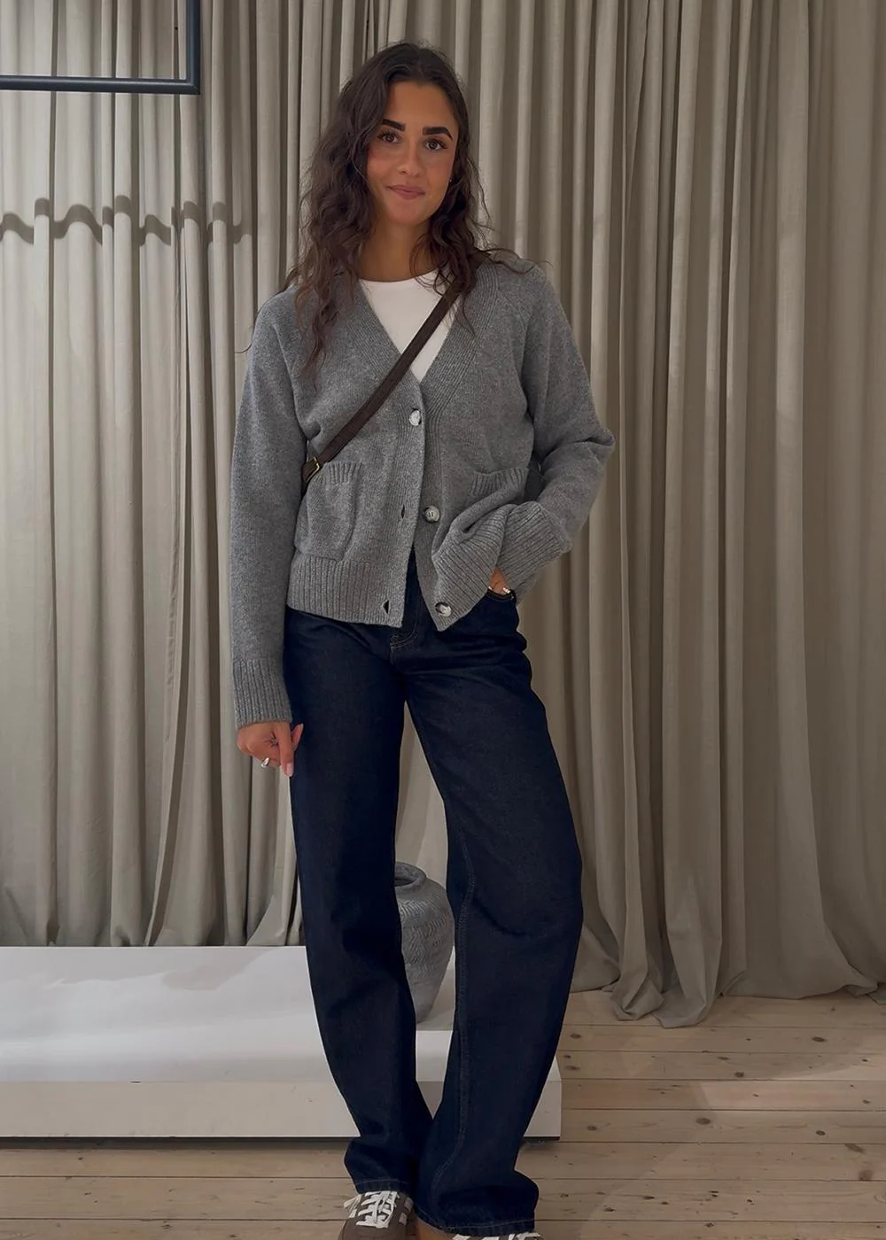 Petunamd cardigan - Grey Melange - Image 3
