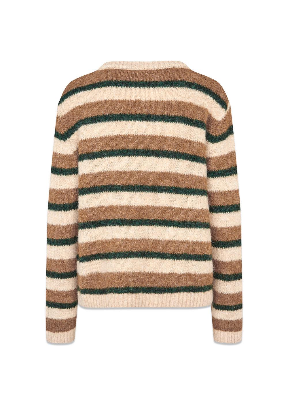 Philipmd stripe o-neck - Camel Stripe - Image 2
