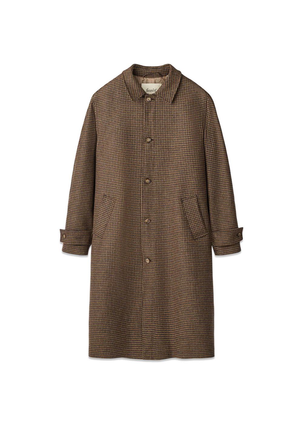 PINE WOOL COAT - Check