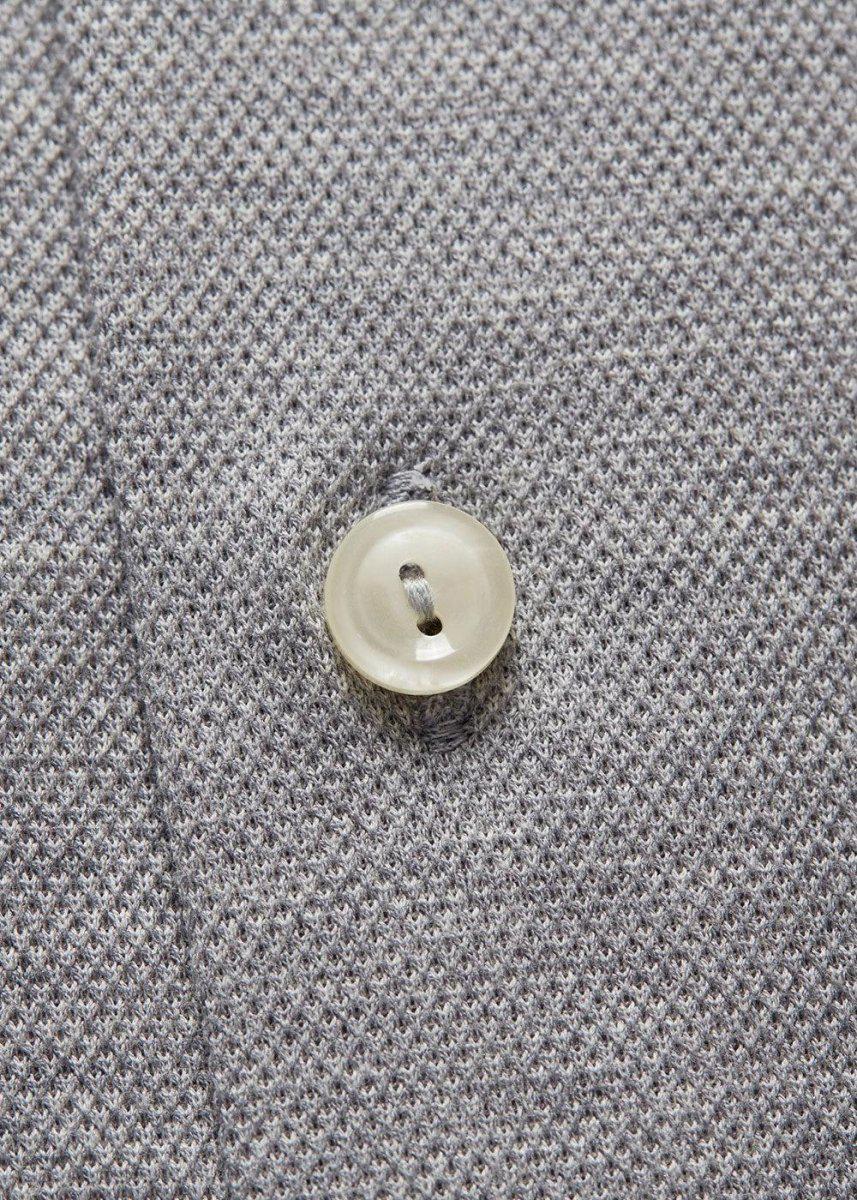Pique Button Under - Grey - Image 2
