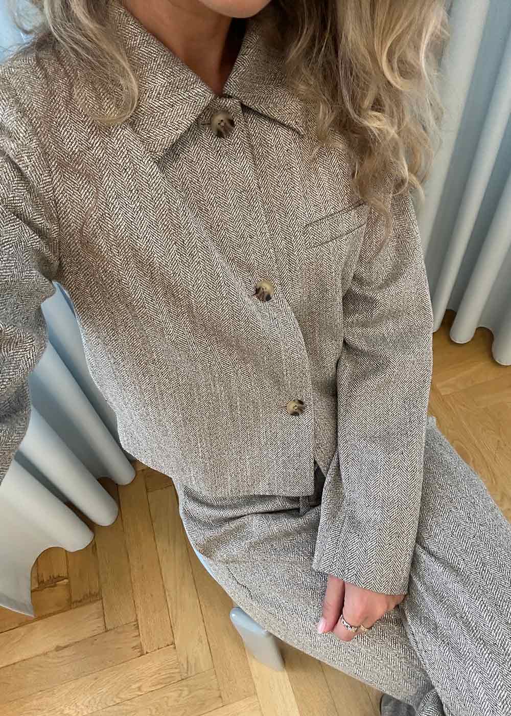 Popemd jacket - Herringbone Speckle - Image 4
