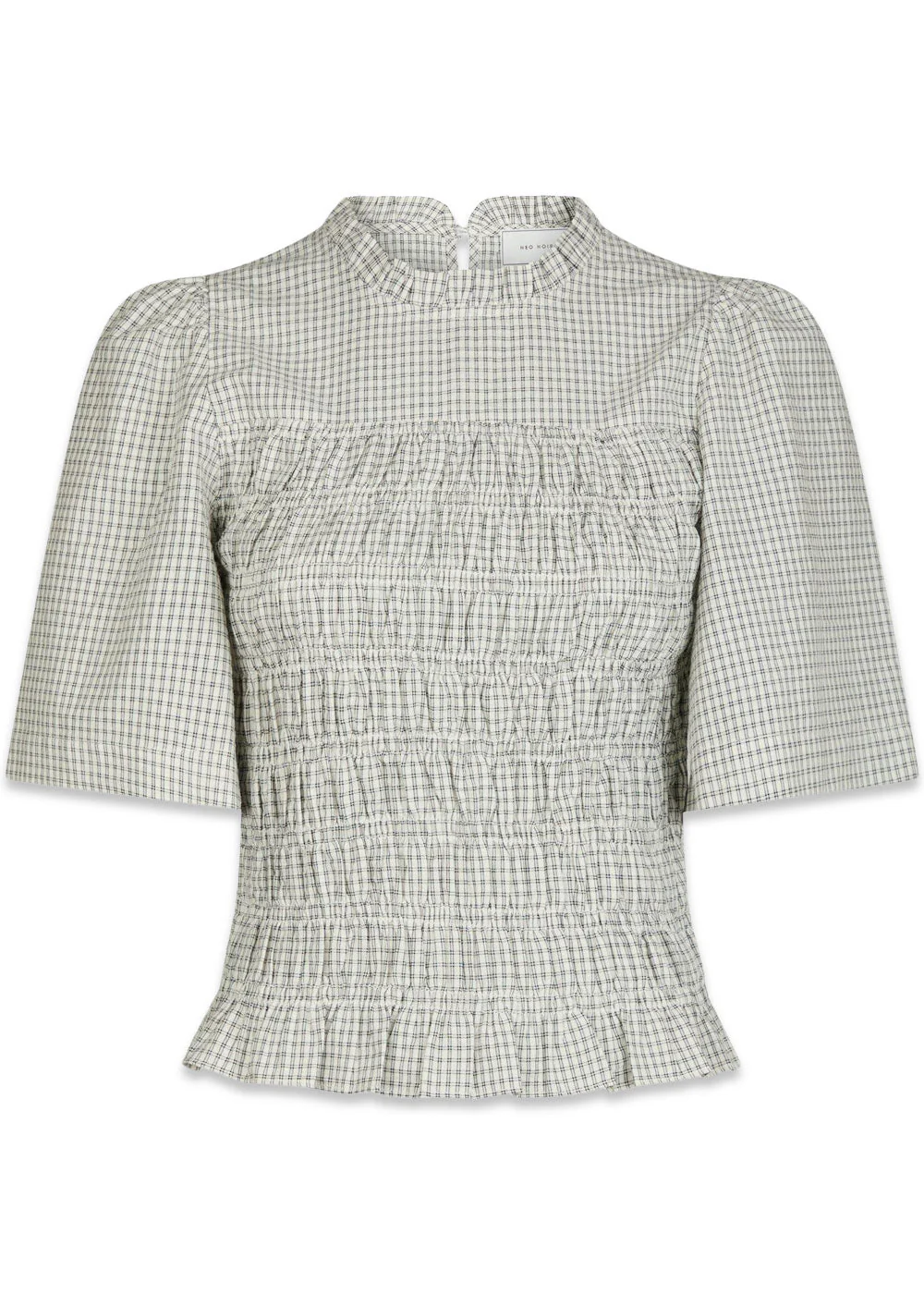 Possini Small Check Blouse - Creme