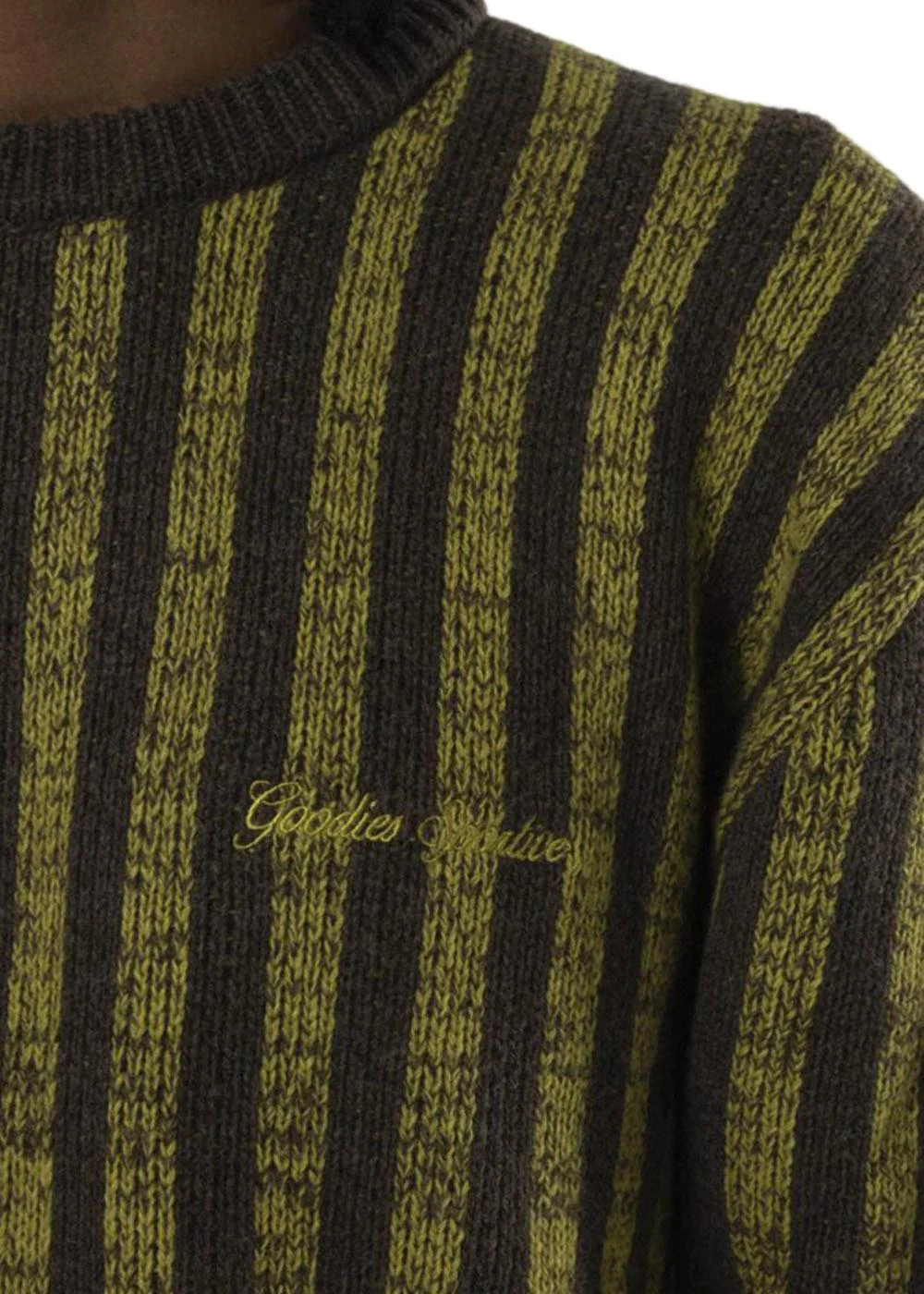 PRE-INTERNET KNIT CASHMERE - Brown/Mustard - Image 3