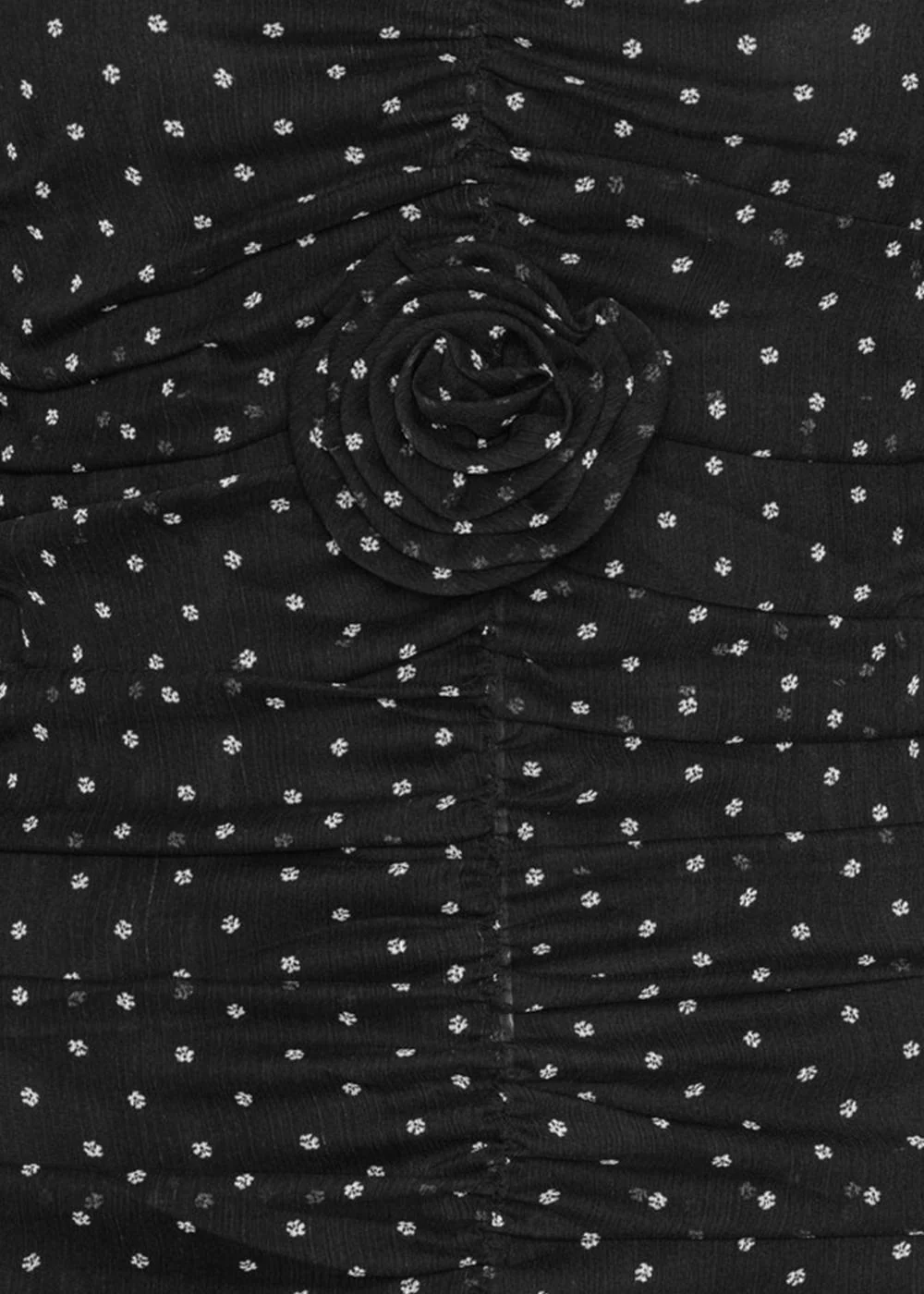 PRINTED LONG-SLEEVE DRESS - 1000 Black Comb. - Image 3
