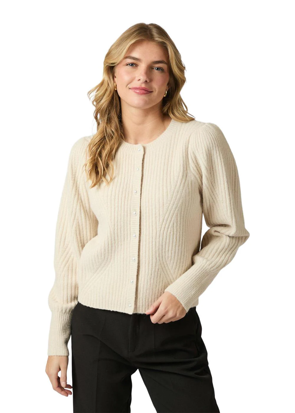 Puli Knit cardigan - Ivory - Image 3