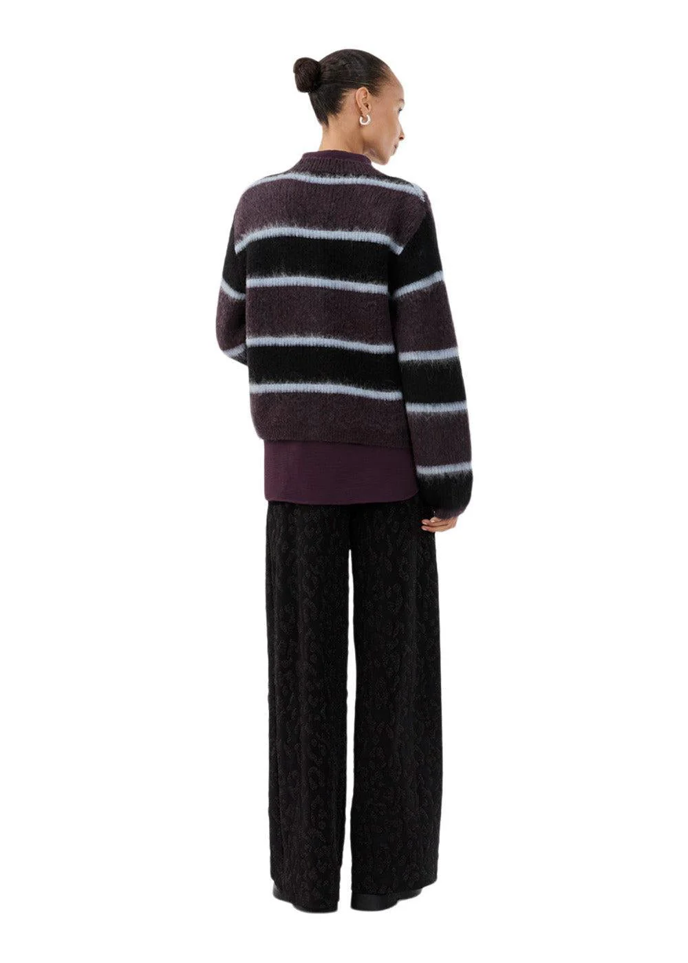Rafaelmd stripe cardigan - Winter Stripe - Image 4