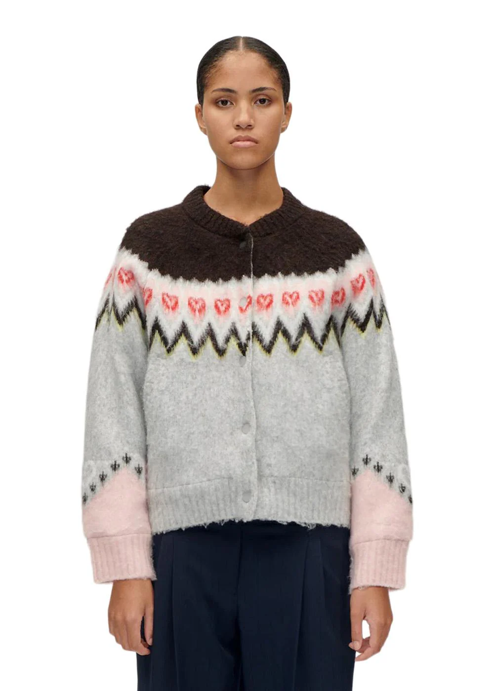RAGLAN BOMBER JACKET - Fairisle - Image 5
